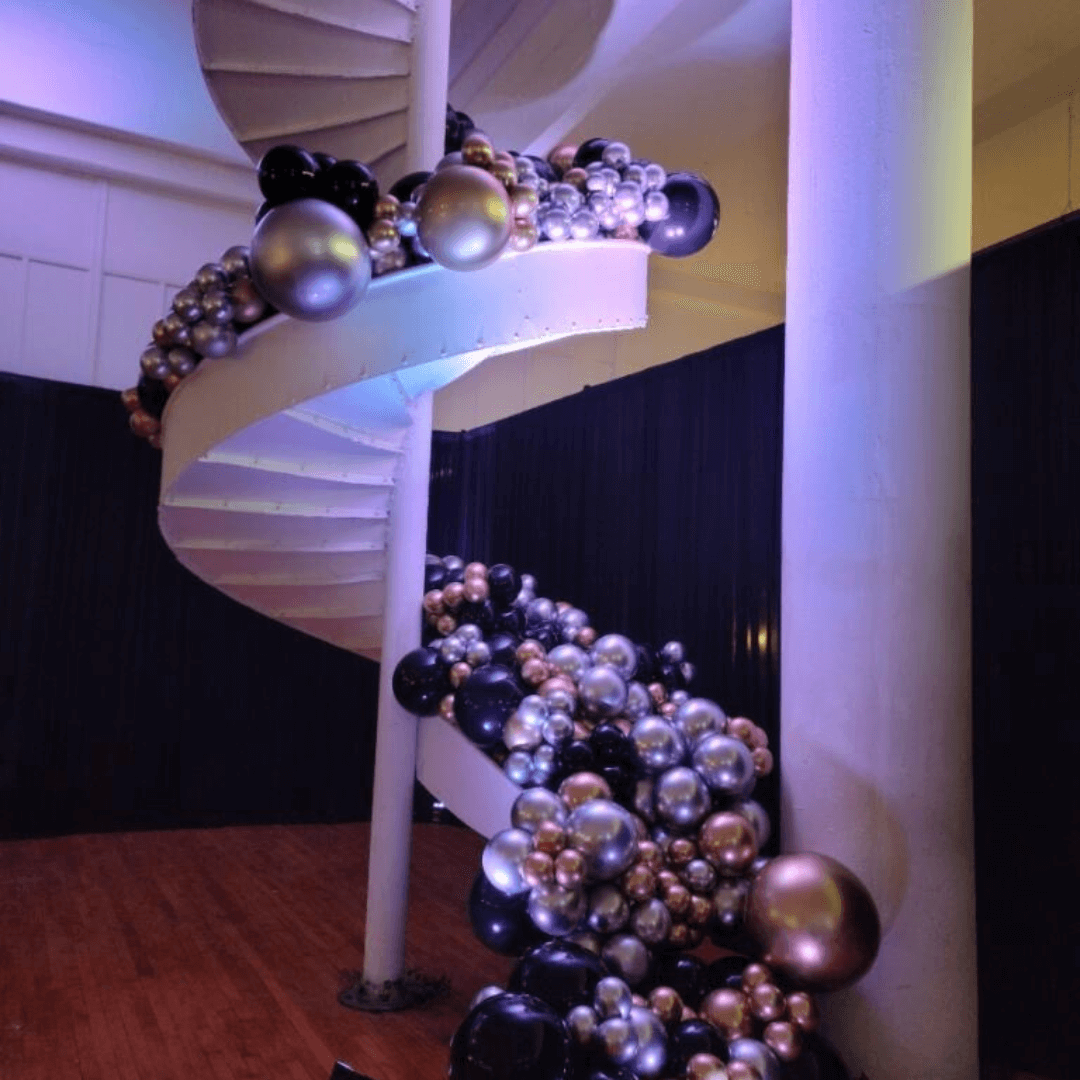 Staircase Balloon Decor 