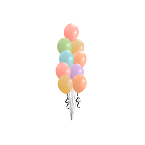 Floor Bouquet (9 Balloons)