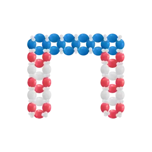 Linking Balloons Square Arch (3 colors)